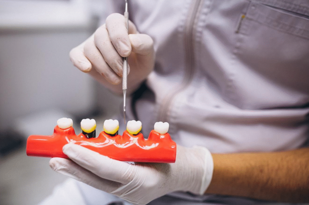 getting crowns on front teeth
